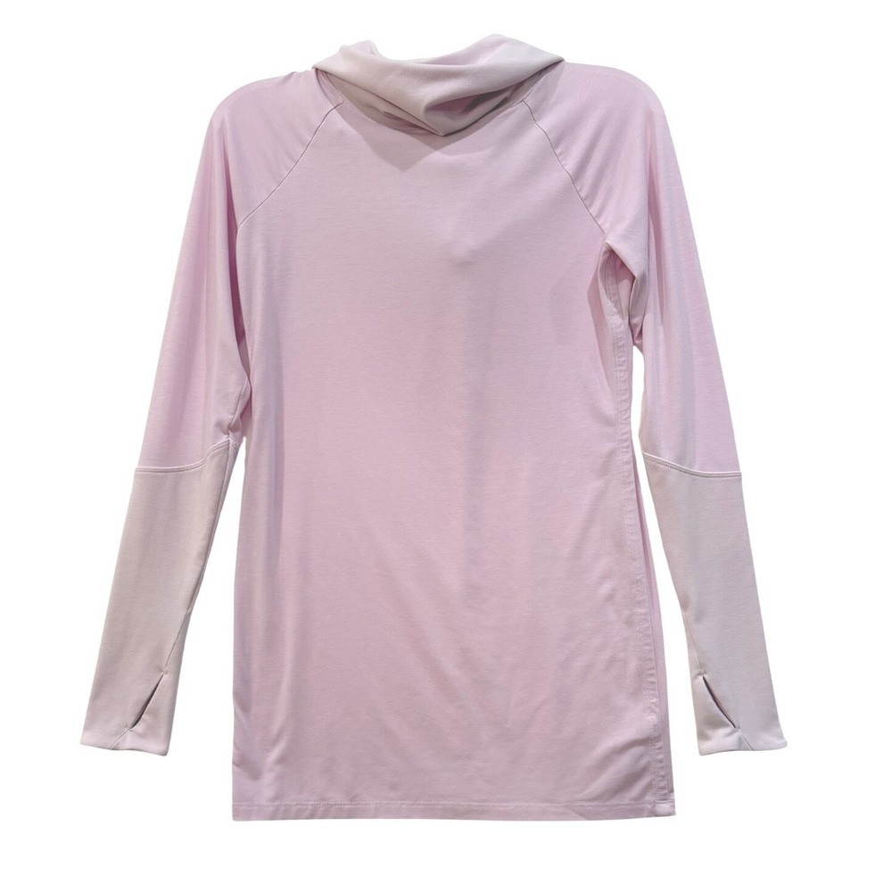 Athleta Women's Pink Long‎ Sleeve Thumbhole Performance Hoodie Top Size XS